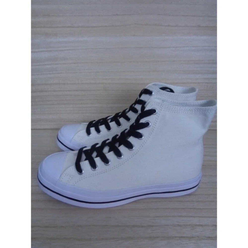 Mitchell & Ness Hood Rocket 55 High Cut White Canvas‎ Sneaker Men 5.5 Women 7.5